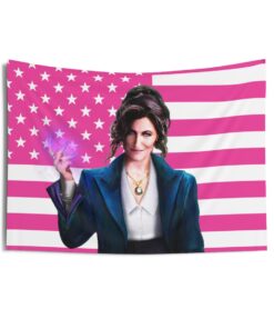 Agatha Harkness Tapestries, Agatha Harkness Pink Flag, Agatha Harkness Kathryn Hahn Indoor Wall Tapestries