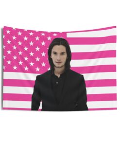 Ben Barnes Black Suite Tapestries, Ben Barnes Pink Flag, Ben Barnes
