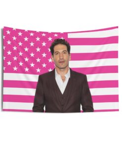 Jon Bernthal Tapestries, Jon Bernthal Pink Flag, Jon Bernthal Indoor Wall Tapestries