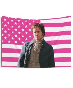 Matthew Macfadyen as Mr. Darcy Tapestries, Matthew Macfadyen Pink Flag, Mr. Darcy