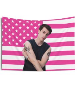 Nicholas Galitzine Idea of you Tapestries, Nicholas Galitzine Pink Flag, Nicholas Galitzine Indoor Wall Tapestries