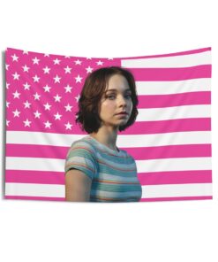 Emma Myers Tapestries, Emma Myers Pink Flag,