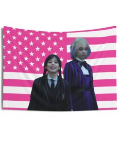 Jenna Ortega and Emma Myers swapping body Tapestries, Jenna Ortega Pink Flag, Emma Myers Tapestries