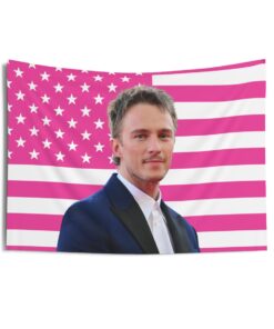 Drew Starkey at Film Festival Tapestries, Drew Starkey Pink Flag, Drew Starkey Indoor Wall Tapestries