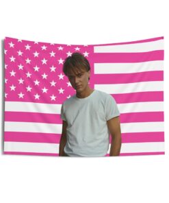 Conrad Fisher White Shirt Tapestries, Conrad Fisher Pink Flag, Christopher Briney - Conrad Fisher Indoor Wall Tapestries