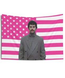 Dylan O'Brien mustache Tapestries, Dylan O'Brien Pink Flag, Dylan O'Brien