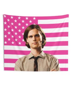 Criminal Minds Spencer Reid Tapestries, Matthew Gray Gubler Flag