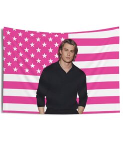 Handsome Nicholas Galitzine Tapestries, Nicholas Galitzine Pink Flag, Nicholas Galitzine Indoor Wall Tapestries