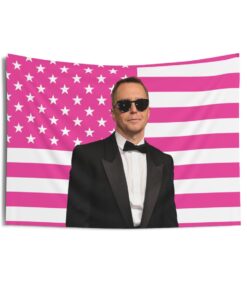Sam Rockwell Sunglasses Tapestries, Sam Rockwell Pink Flag, Sam Rockwell Indoor Wall Tapestries