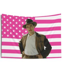 Leonardo DiCaprio portraying Howard Hughes Tapestries, Leonardo DiCaprio Pink Flag, Leonardo DiCaprio Indoor Wall Tapestries
