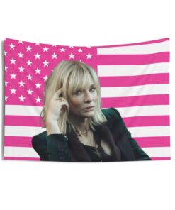 Cate Blanchett serving looks as Lou Miller Tapestries, Cate Blanchett Pink Flag, Cate Blanchett as Lou Indoor Wall Tapestries