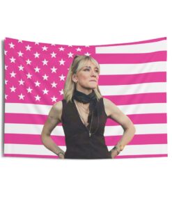 Lou Miller Tapestries, Lou Miller Pink Flag, Cate Blanchett as Lou Indoor Wall Tapestries